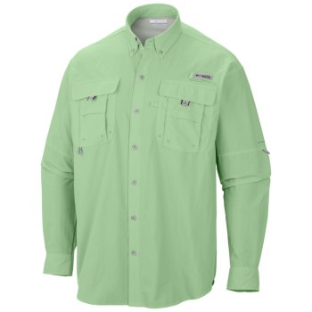 Columbia PFG Bahama II Long Sleeve Big, Camisa Verdes Para Hombre | 298701-ZIH